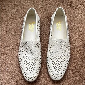 Franco Sarto White Loafers